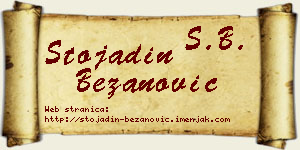 Stojadin Bežanović vizit kartica